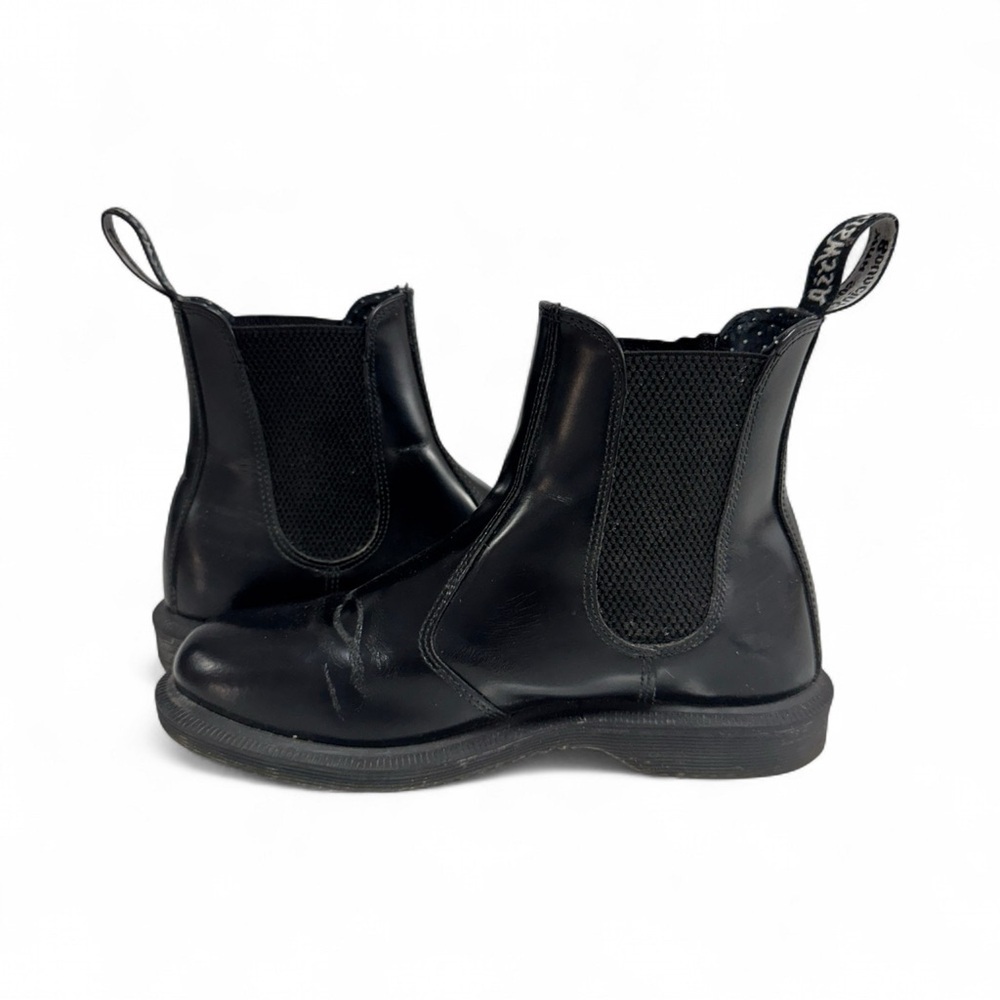 DR. MARTENS BLACK LEATHER CHELSEA BOOTS WOMENS 6 - Picture 6 of 11